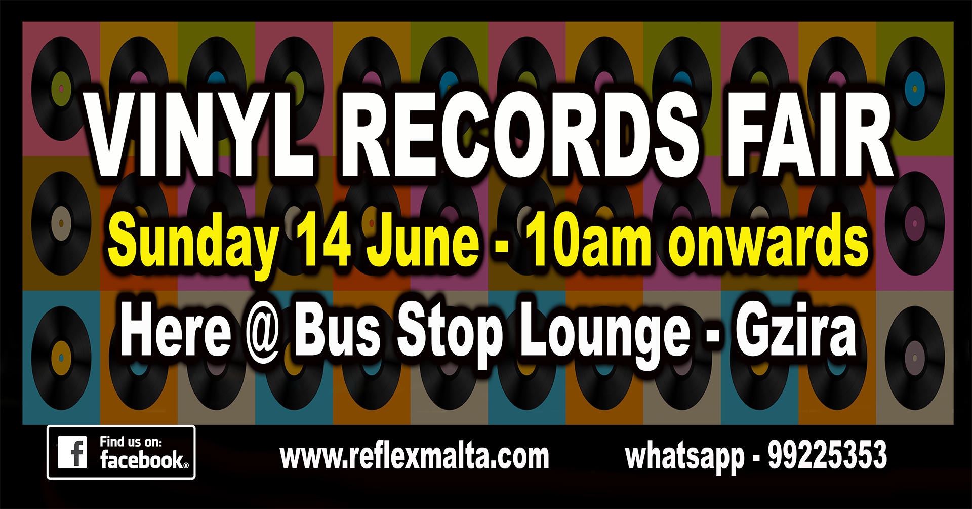 Vinyl Records Fair - Sunday 14th June (10:00am onwards) at Bus Stop Lounge- Gzira
